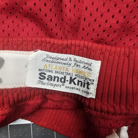 Vintage Atlanta Hawks Team Issued Shorts 34x4 1987 #42 Kevin Willis Game Worn - Picture 7 of 14